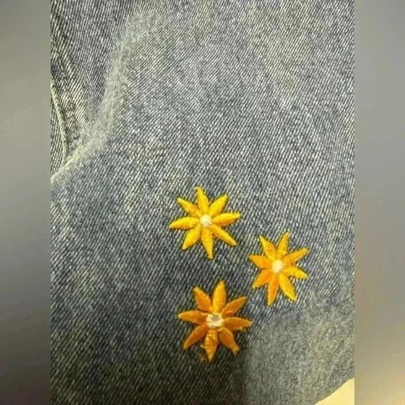 High Sierra Women's Vintage Sunflower High Rise Denim Jeans Size 10 - Picture 2 of 14